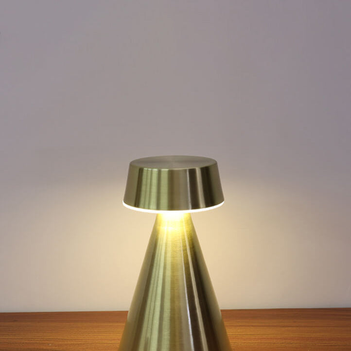 Lampe de table décorative LED à chargement USB en fer effilé créatif simple 