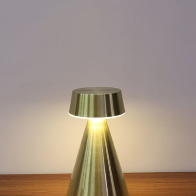 Simple Creative Tapered Iron USB Charging LED Decorative Table Lamp