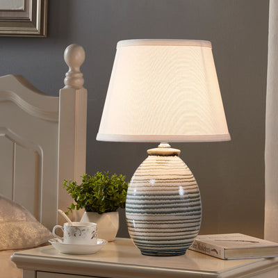 Modern Vintage Minimal Ceramic Hardware 1-Light Table Lamp