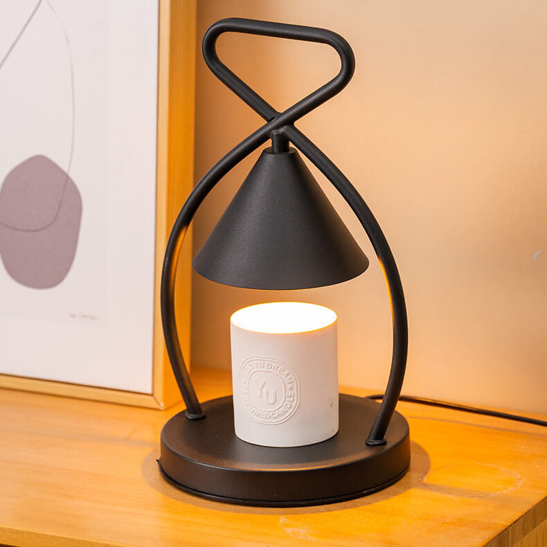 Lampe de Table Nordic Creative Geometric Iron 1 Lumière Cire Fondue 