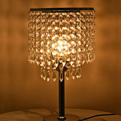 Decorative Minimalist Crystal 1-Light Table Lamp