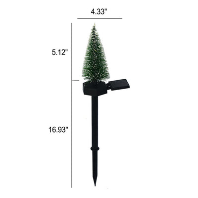 Modern Solar Christmas Tree Ground Insert Lawn Decoration Landscape Light