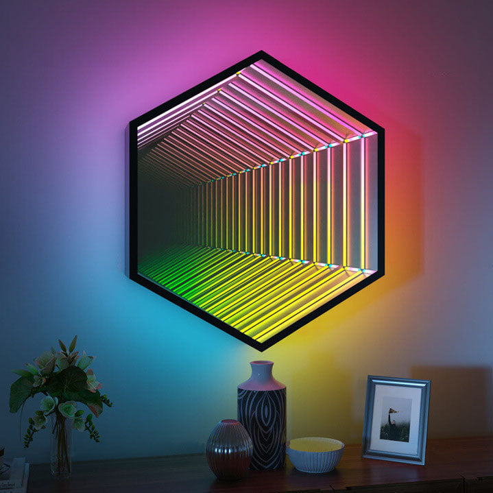 Kreative sechseckige/achteckige LED-Wandleuchte RGB – BulbSquare