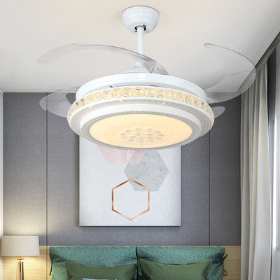 Modern Minimalist Star Piano Design LED Downrod Ceiling Fan Light