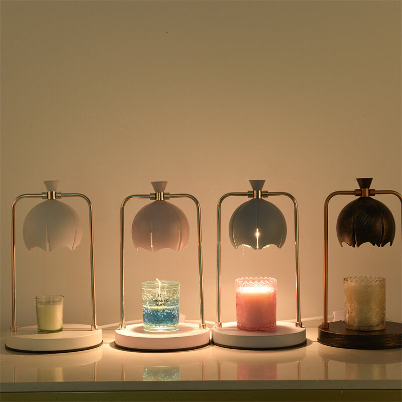 Modern Orchid Metal Aromatherapy Melting Wax 1-Light Table Lamp