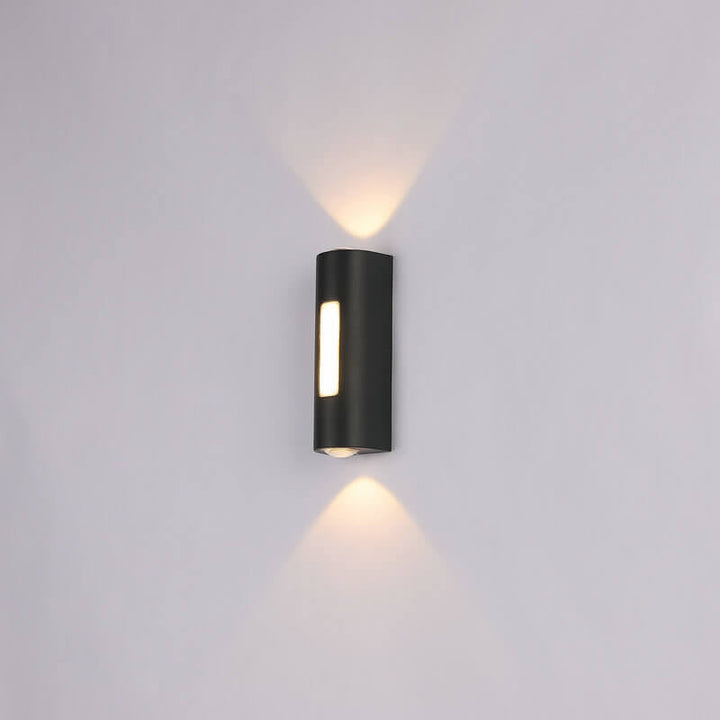 Moderne minimalistische zylindrische Design-LED-Außenwandleuchte 