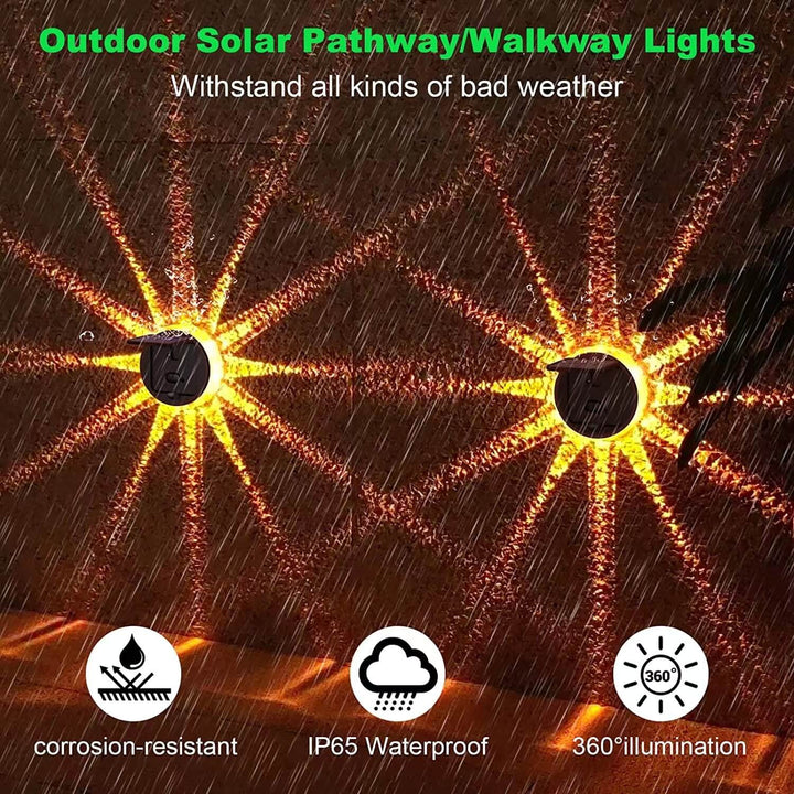 Modern Simplicity Outdoor Solar Round Petal ABS LED Waterproof Fence Wall Sconce Lamp For Outdoor