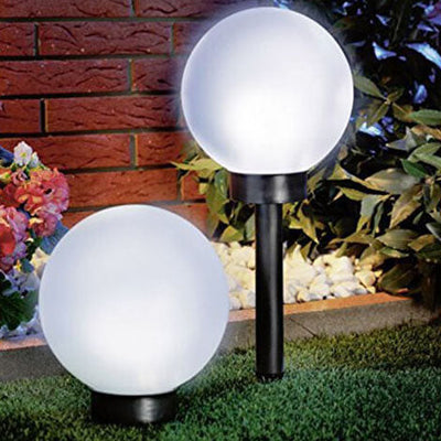 Solar Round Ball LED Outdoor Lawn Decorative Ground Plug Light