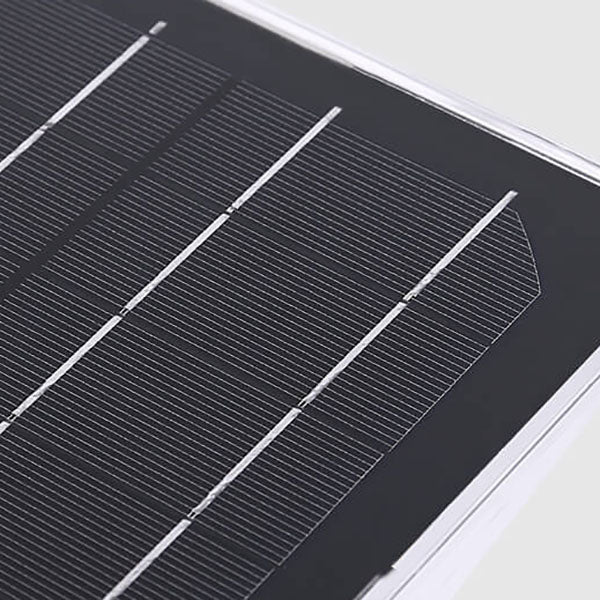 Luz de pared exterior LED solar de plástico y aluminio negro cuadrado moderno 