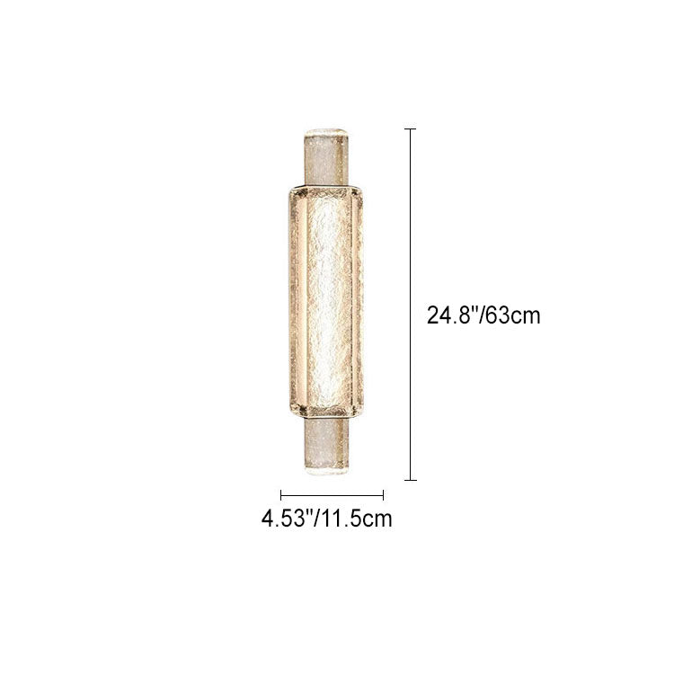 مصباح حائط LED عمودي زجاجي بحبوب الماء الفاخرة الحديثة لغرفة النوم 