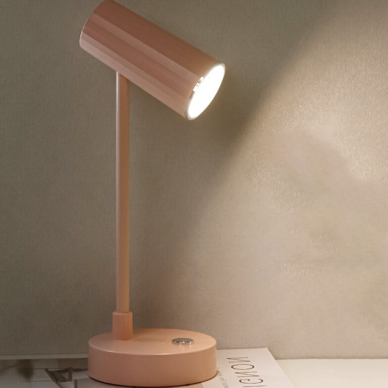 Nordic Minimalist Solid Color USB Rechargeable LED Reading Table Lamp