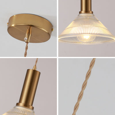 Nordic Decorative Wrought Iron Glass 1-Light Pendant Light