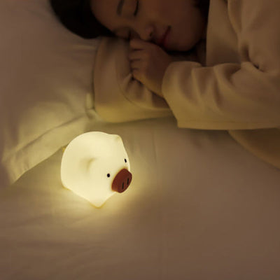 Creative Cute Pig Touch Timer LED Night Light Decorative Table Lamp