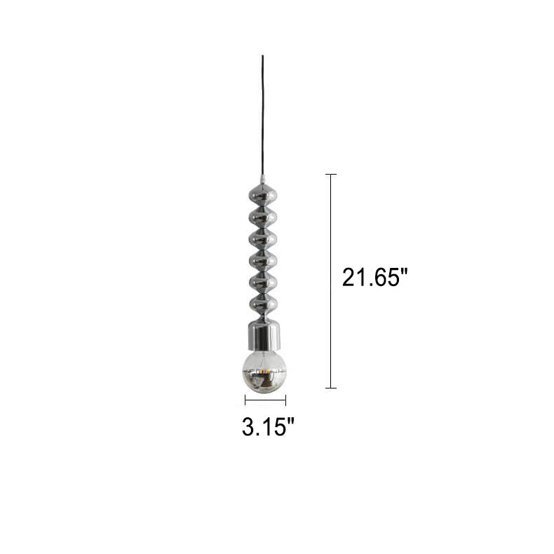 Moderne minimalistische kürbisförmige einfarbige Hardware 1-Licht Pendelleuchte 