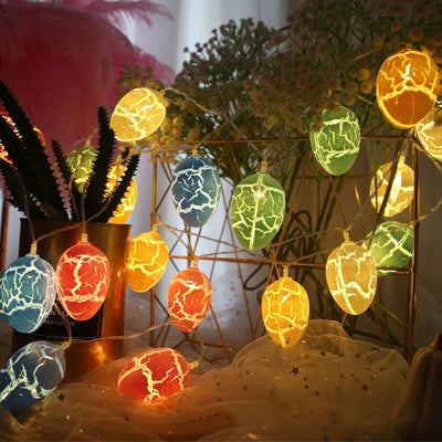 Osterei-String-LED Mehrfarbige Riss-Ei-Dekorative Lichterkette 