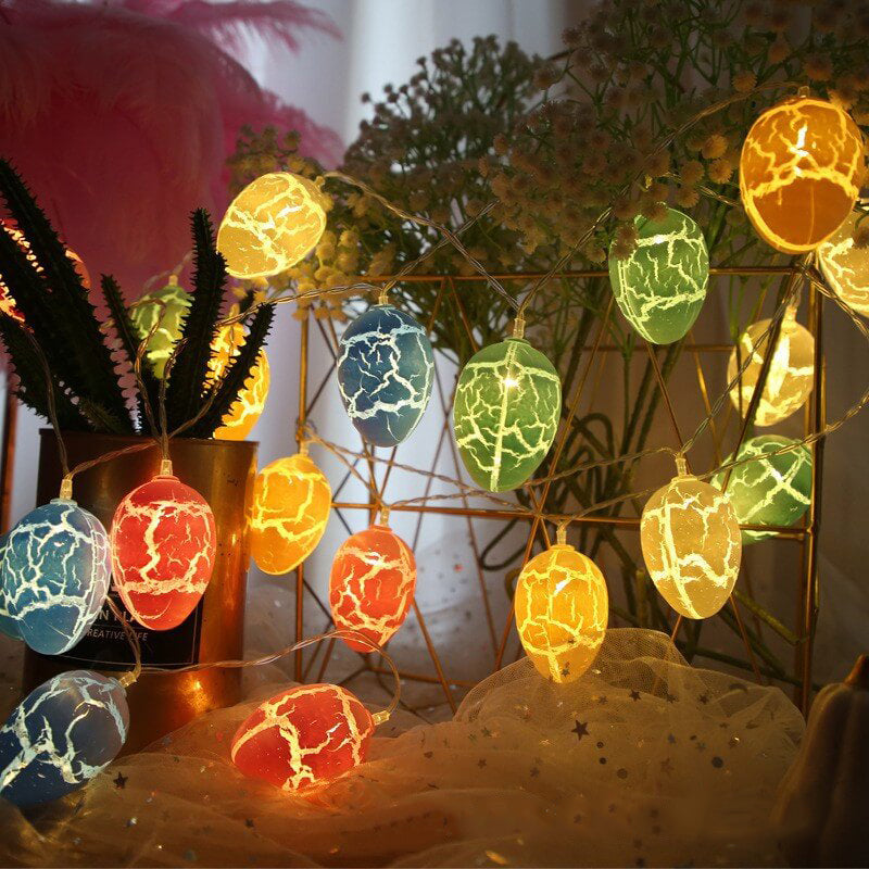 Easter Egg String LED Multi-Color Cracking Egg Decorative String Lights