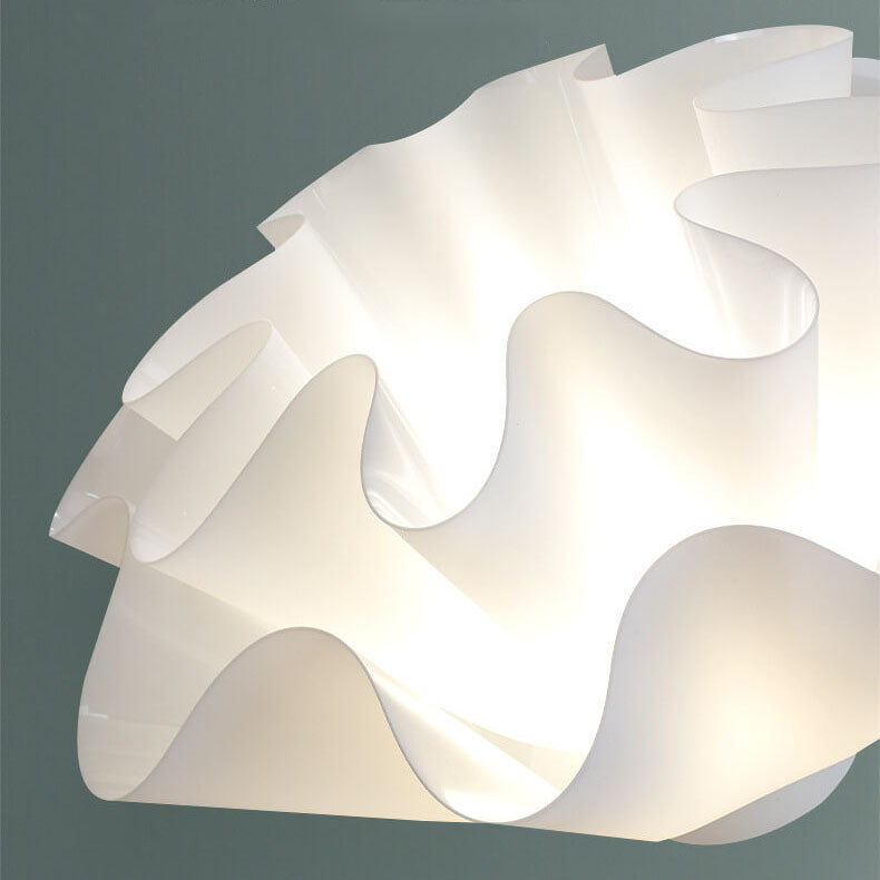 Modern Acrylic Scandinavian Style Petal 1-Light Flush Mount Light