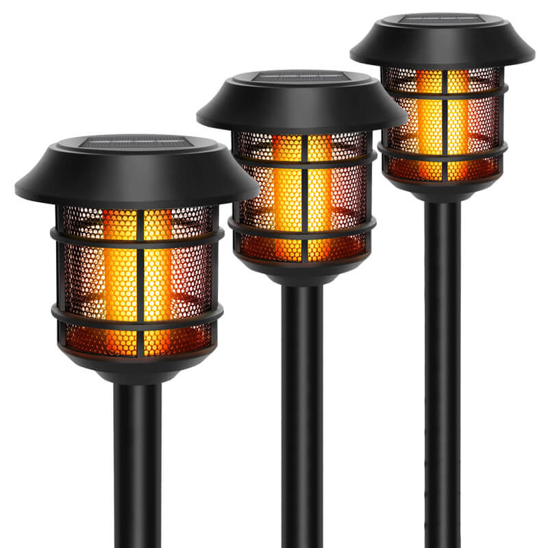 Solar-Simulations-Flammen-Lampen-LED dekorative Stehlampe im Freien 