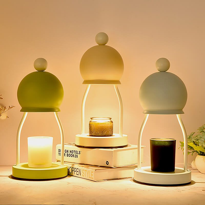 Modern Creative Iron Macaron Dome 1-Light Melting Wax Table Lamp