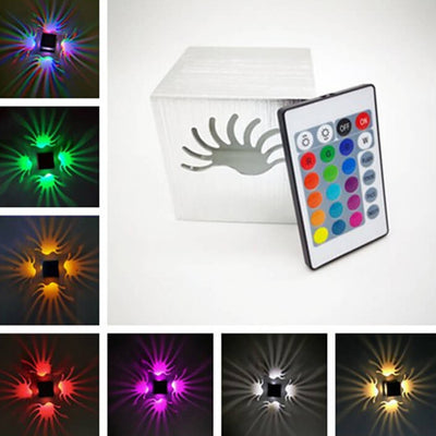 Kreative quadratische Aluminium-Phoenix-Endstück-LED dekorative Wandleuchte-Lampe