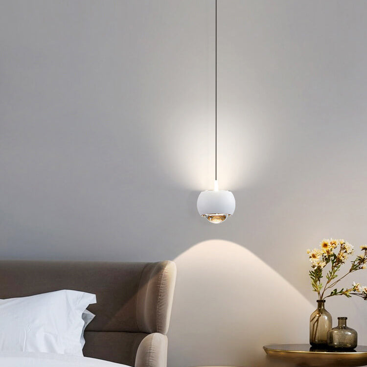 Modern Light Luxury Aluminum Mini Column Spotlight LED Liftable Adjustable Pendant Light