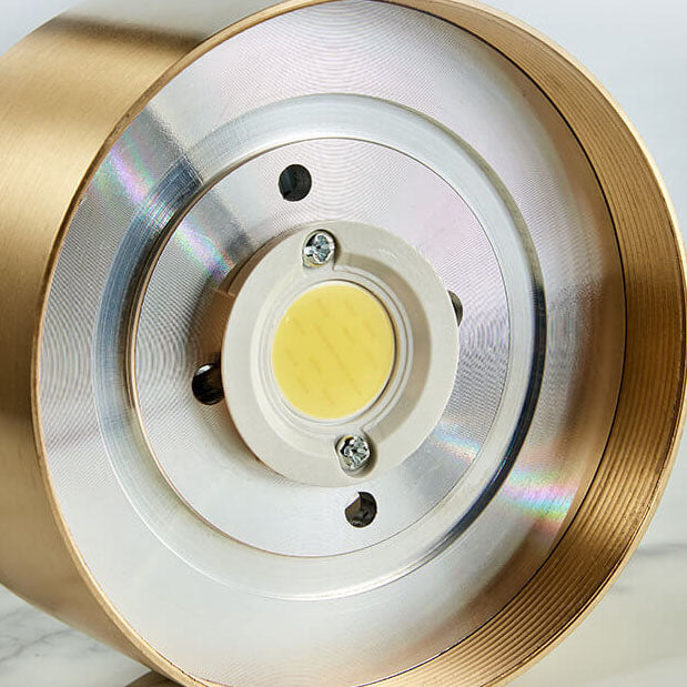 Moderne luxuriöse runde Kupfer-Ultraflach-LED-Deckenleuchte für den Flur 