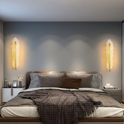 Applique murale LED de luxe en acrylique avec queue de phénix, lumière nordique 