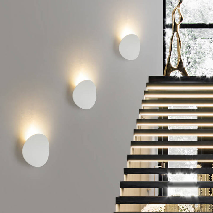 Minimalist Round 1-Light LED Indoor Outdoor Wall Sconce Lamp
