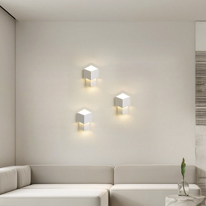 Moderne Creme Stil Einfacher Quadratischer LED Wandleuchte Lampe 