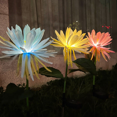 Contemporary Creative Solar Blip Stainless Steel ABS Silk LED Ground Plug Outdoor Landscape Light For Garden