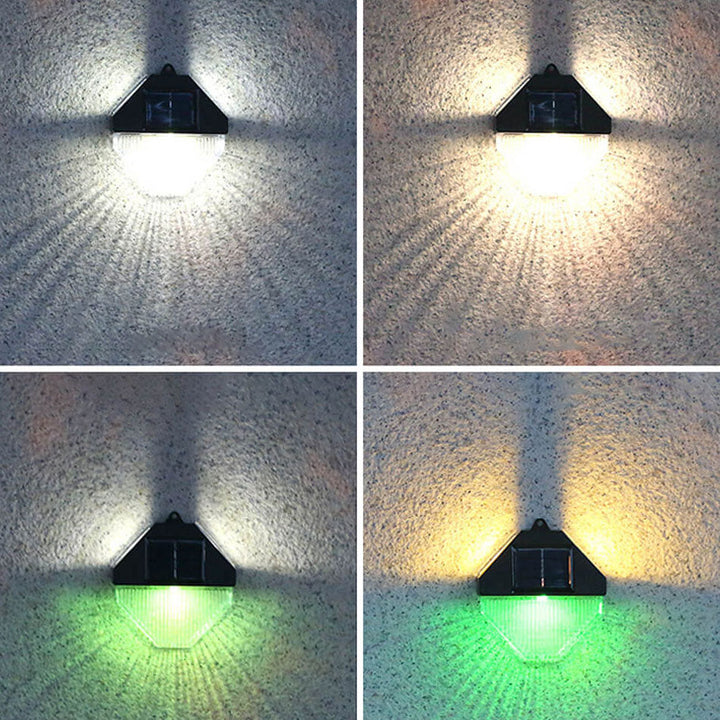 Modernes achteckiges wasserdichtes Solar-LED-Außengarten-Patio-Sensor-Licht aus Kunststoff 