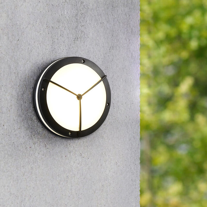 Lumière de plafond LED ronde créative extérieure étanche en aluminium acrylique 