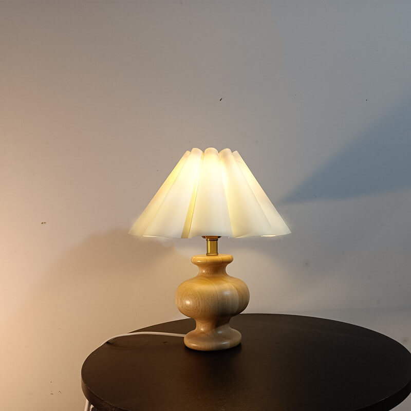 Lampe de Table 1 Lumière en Tissu en Forme de Demi-cercle Minimaliste Japonais 