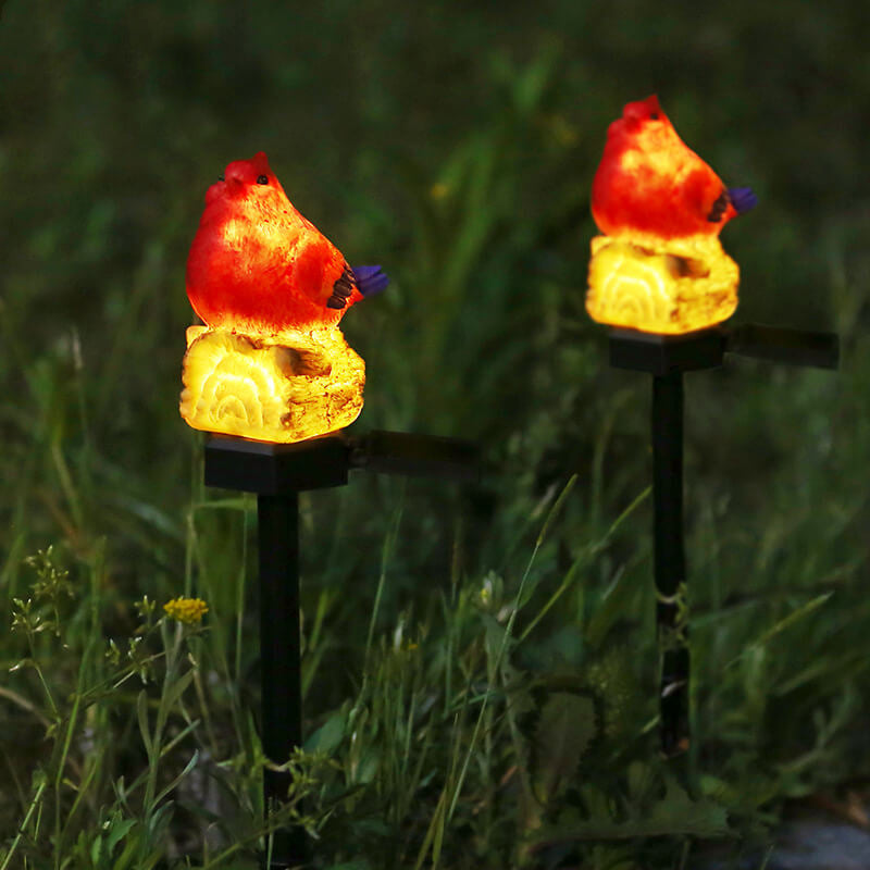 Solarharz-Feuervogel-LED-Außenrasen-Bodensteck-Landschaftslicht 