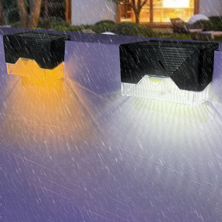 Solar Outdoor Square LED Garden Decoration Wall Sconce Lamp