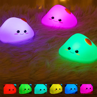 Lampe de Table à Minuterie Pat Lampe de Nuit LED en Silicone Créatif en Forme de Lait 