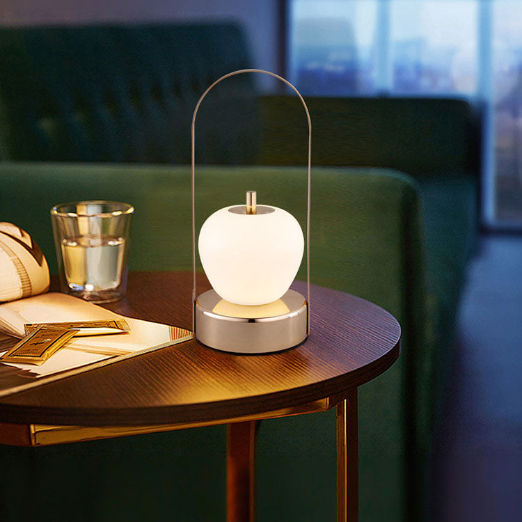 Creative Vintage Apple Shape Portable Rechargeable LED Table Lamp