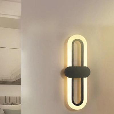 Modern Minimalist Circular Ring Acrylic Aluminum LED Wall Sconce Lamp