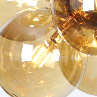 Nordic Creative Glass Ball Bubble 9-Light Chandelier