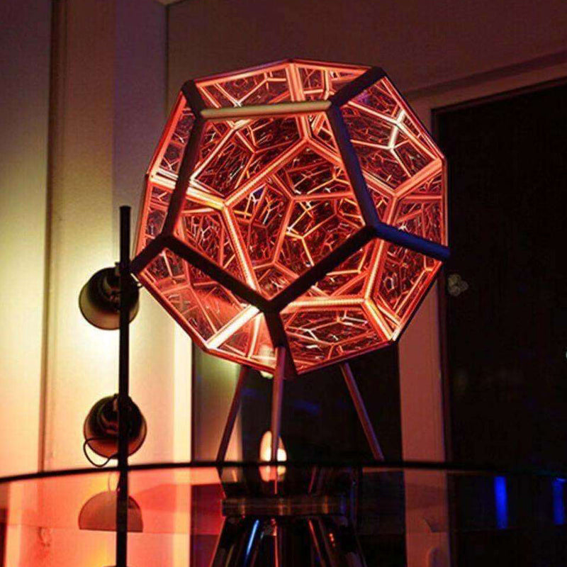 Infinity Dodecahedron LED Night Light Art Table Lamp