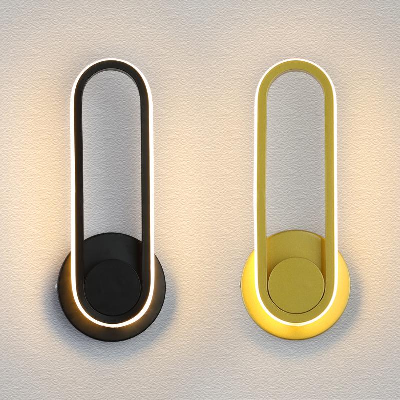 Nordic Modern Rotating 1-Light LED Wall Sconce Lamp