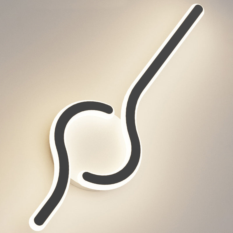 مصباح حائط LED بتصميم تاي تشي إبداعي من الأكريليك الحديث 