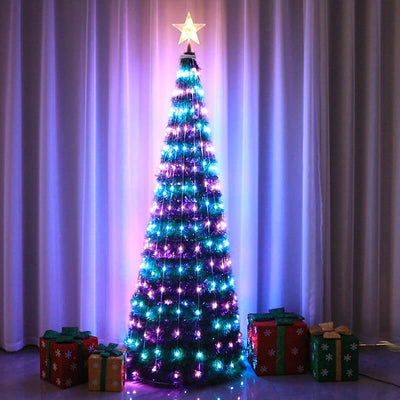 Lumières décoratives à LED USB pour arbre de Noël, décoration de vacances, lumières en fil de cuivre 