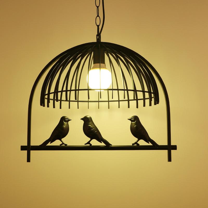 Moderne kreative Vogelkäfig-1-Licht-Pendelleuchte 