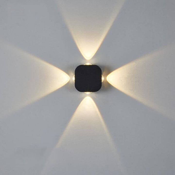 Applique murale LED extérieure carrée étanche simple 