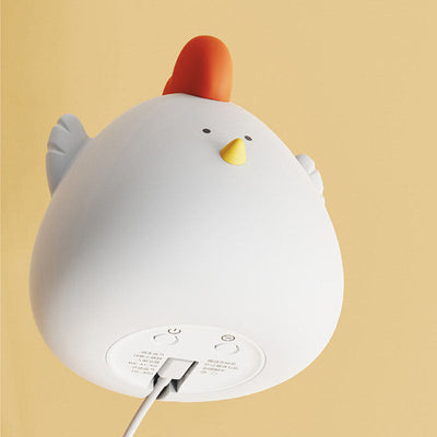 Kreative Cartoon Silikon Little Fat Chicken LED USB Pat Pat Nachtlicht Tischlampe 