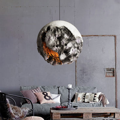 Industrial Style Creative Foam Planet 1-Light Pendant Light