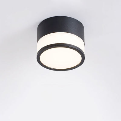 Modern Solid Color Cylinder Aluminum LED Flush Mount Light