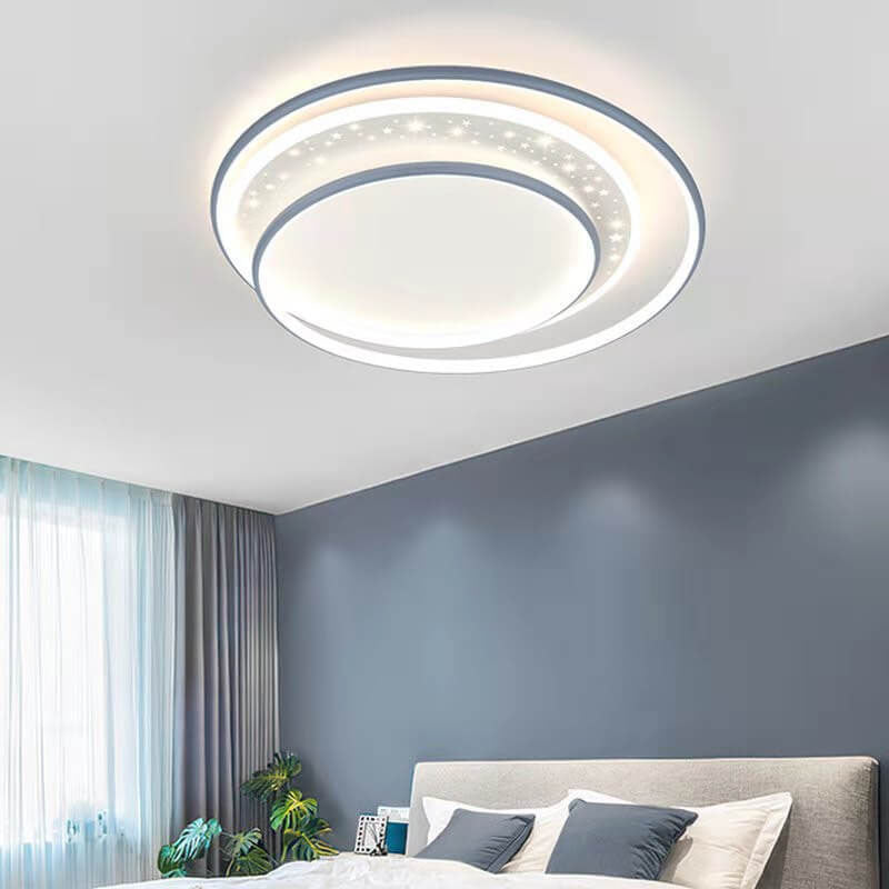 Éclairage encastré LED en aluminium et acrylique, étoile ronde pour enfants, moderne et créatif 