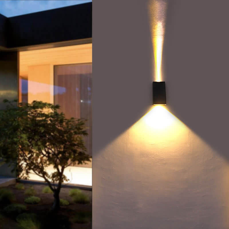 Solar Simple Trapezoid Outdoor Waterproof LED Wall Sconce Lamp